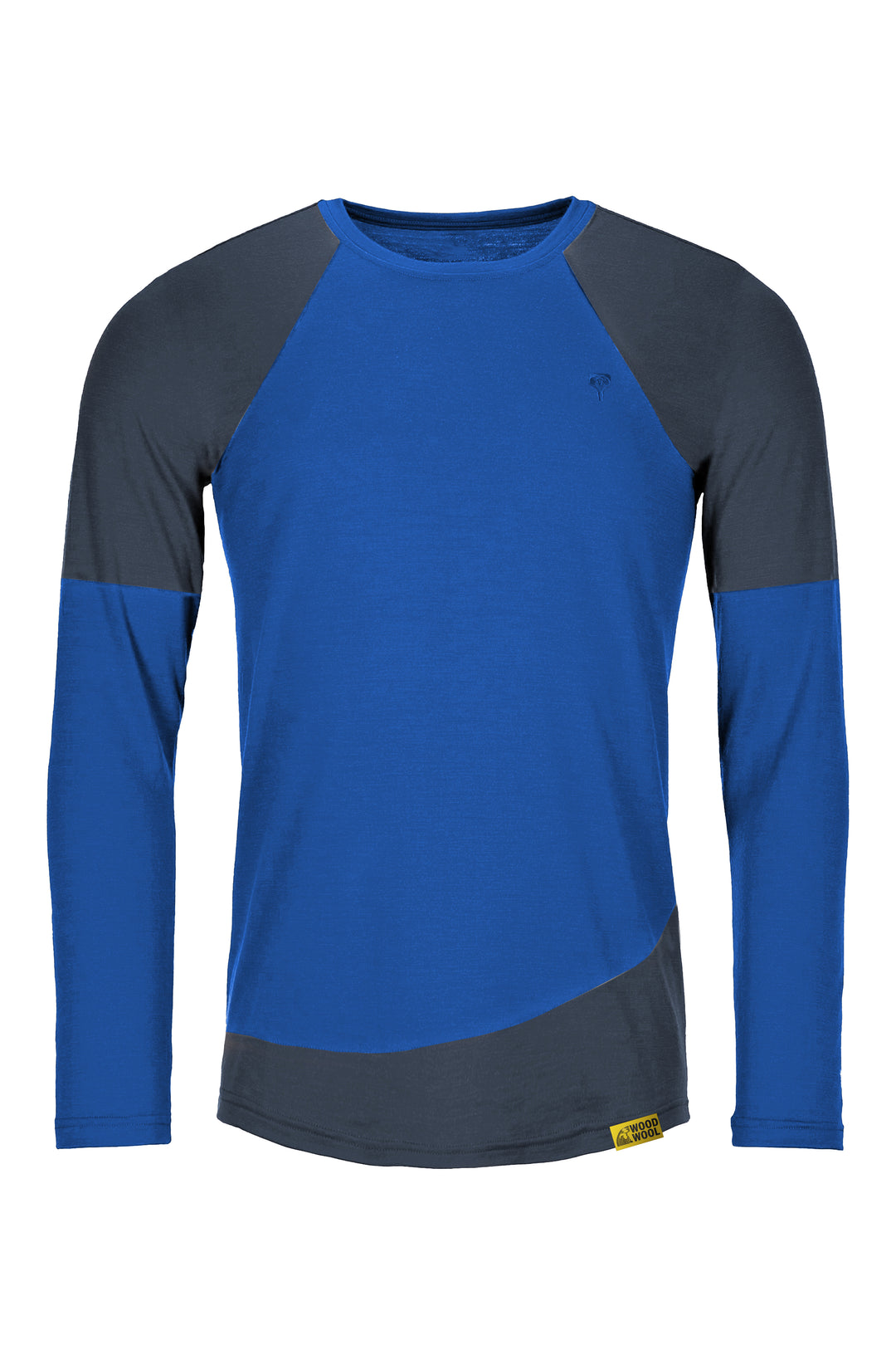 WoodWool Longsleeve Mr. Picard | Skydiver Blue - Ocean Cavern
