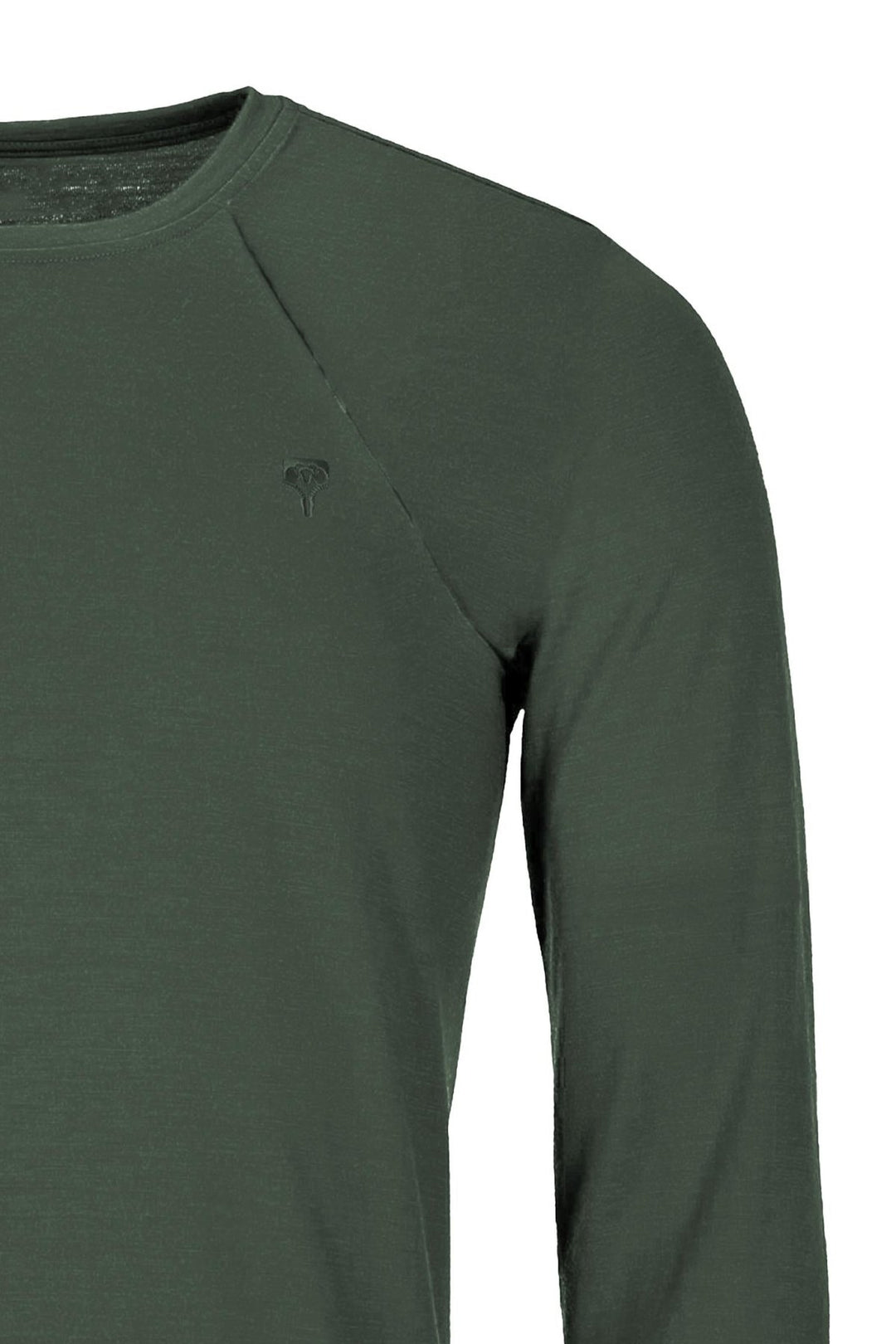 WoodWool Longsleeve Mr. Archer Bayberry Green Shoulder