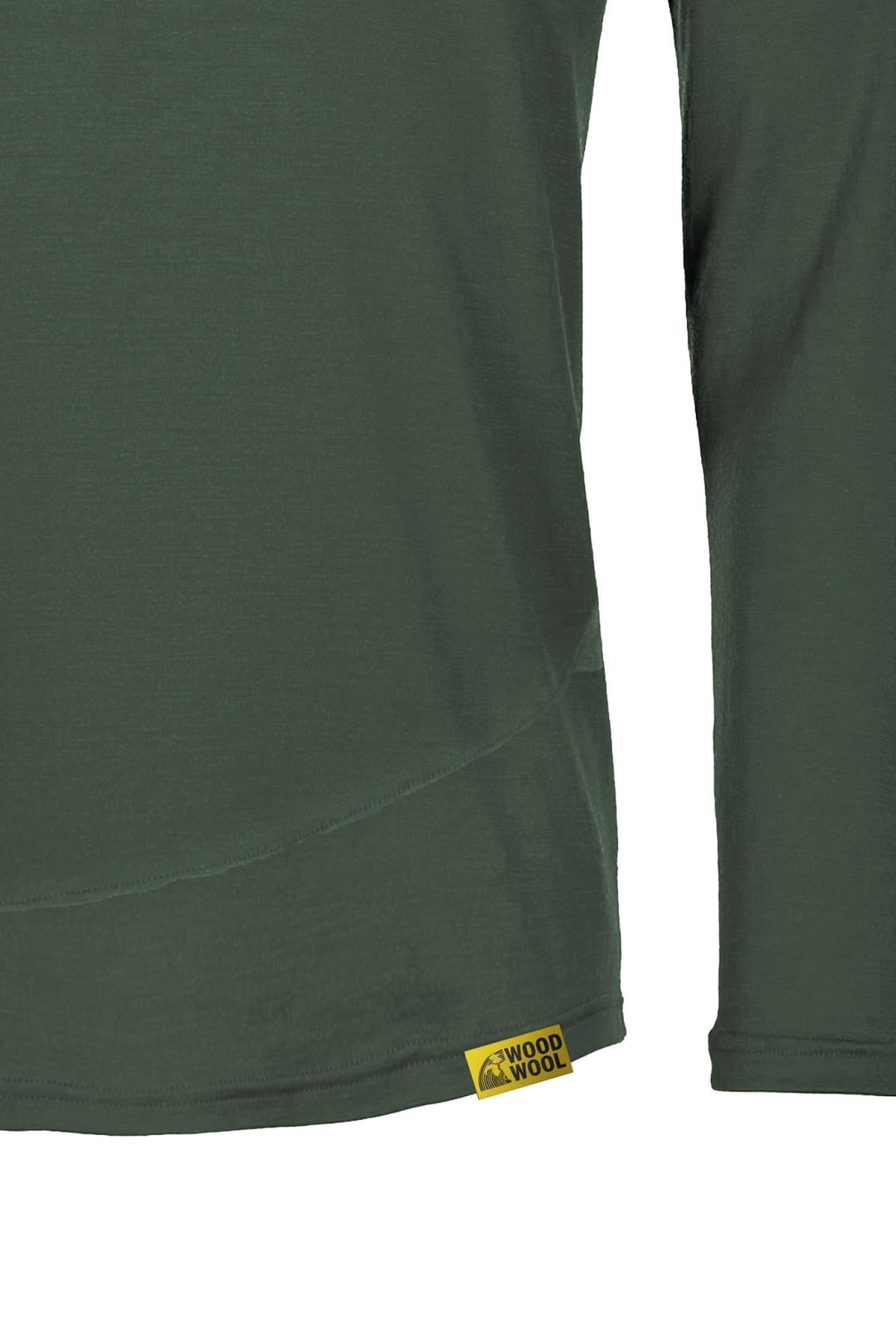 WoodWool Longsleeve Mr. Archer Bayberry Green Logo