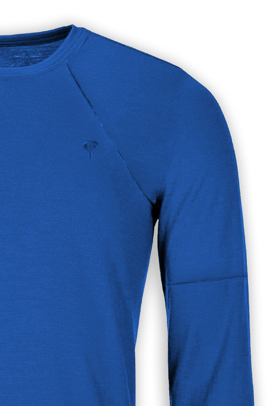 WoodWool Longsleeve Mr. Archer | Skydiver Blue