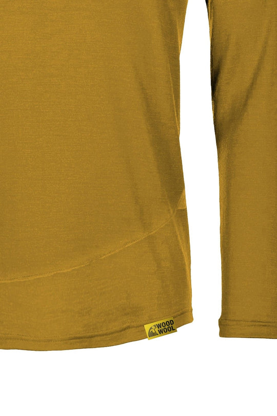 WoodWool Longsleeve Mr. Archer Daizy Daze Yellow Logo