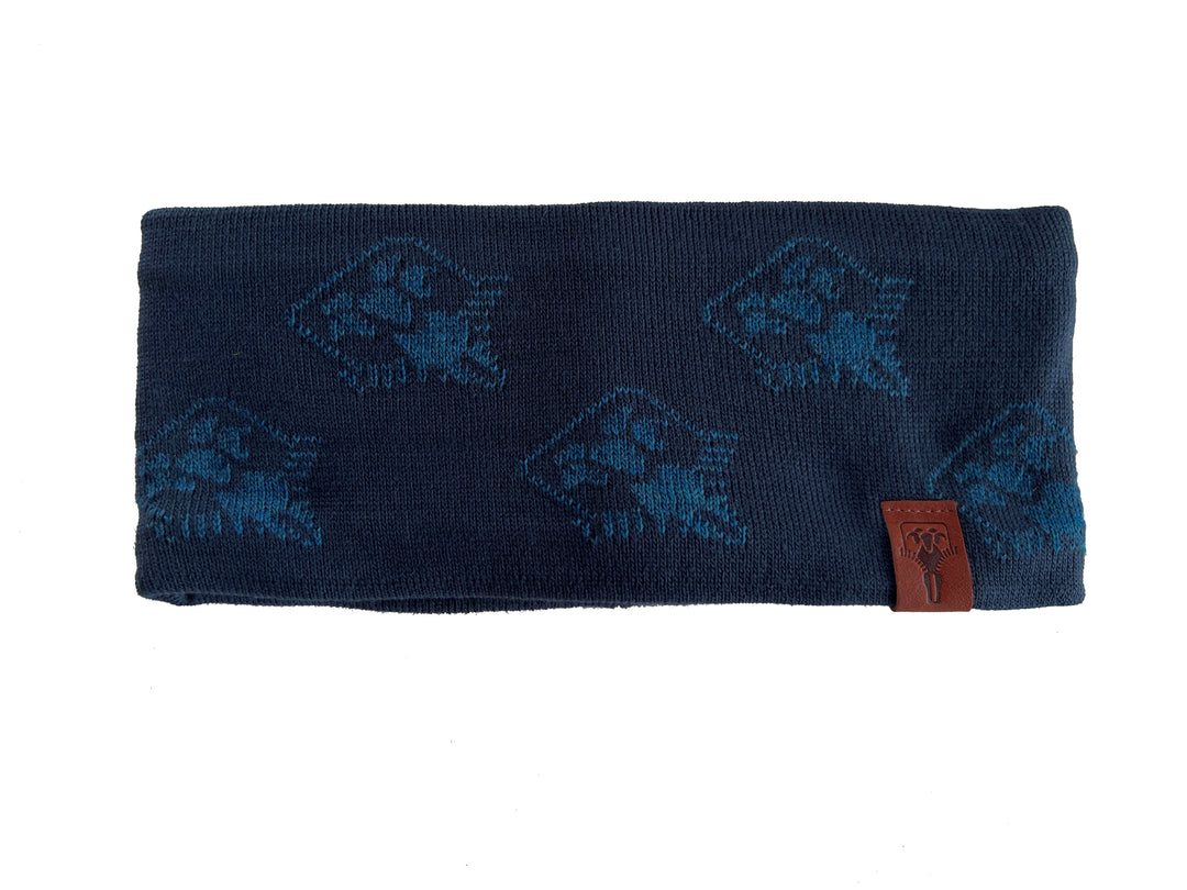 MERINO HEADBAND GRÜEZI BAG - Small LOGO - Saphir blue