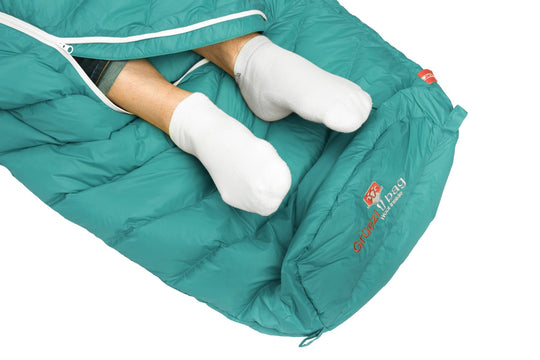 Leichter Sommerschlafsack DownWool Extreme light regular  Fußbelüftung