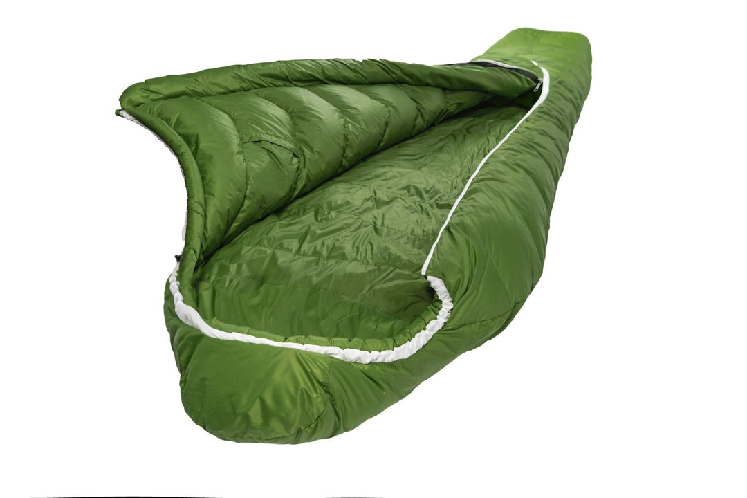 Gruezi bag Schlafsack DownWool Summer 2.0 Regular Seitenansicht Geöffnet