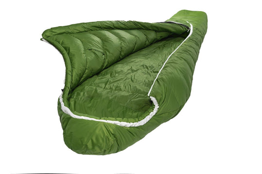 Gruezi bag Schlafsack DownWool Summer 2.0 Regular Seitenansicht Geöffnet