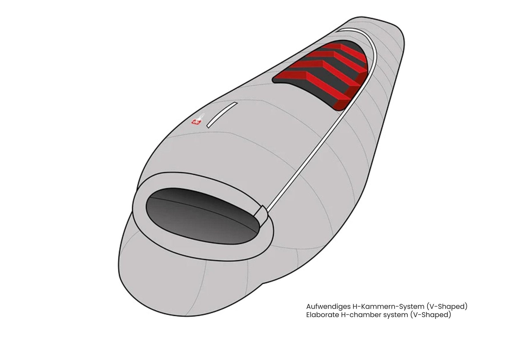 Gruezi bag DownWool sleeping bag Subzero 2.0 Regular H-chamber system