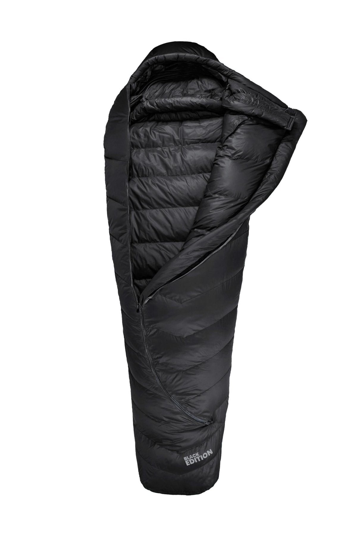 Gruezi bag sleeping bag DownWool Subzero 2.0 Black edition Regular Open