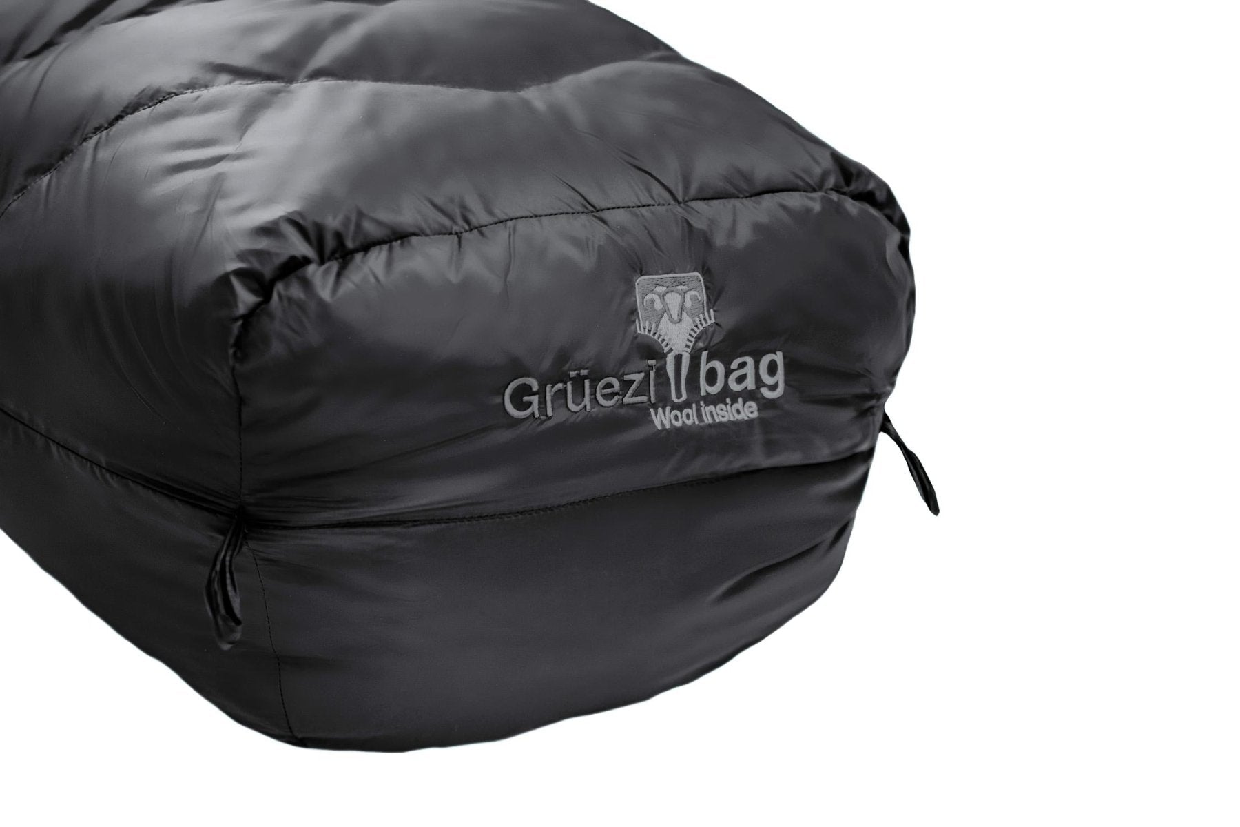 Gruezi bag sleeping bag DownWool Subzero 2.0 Black edition Regular footbox