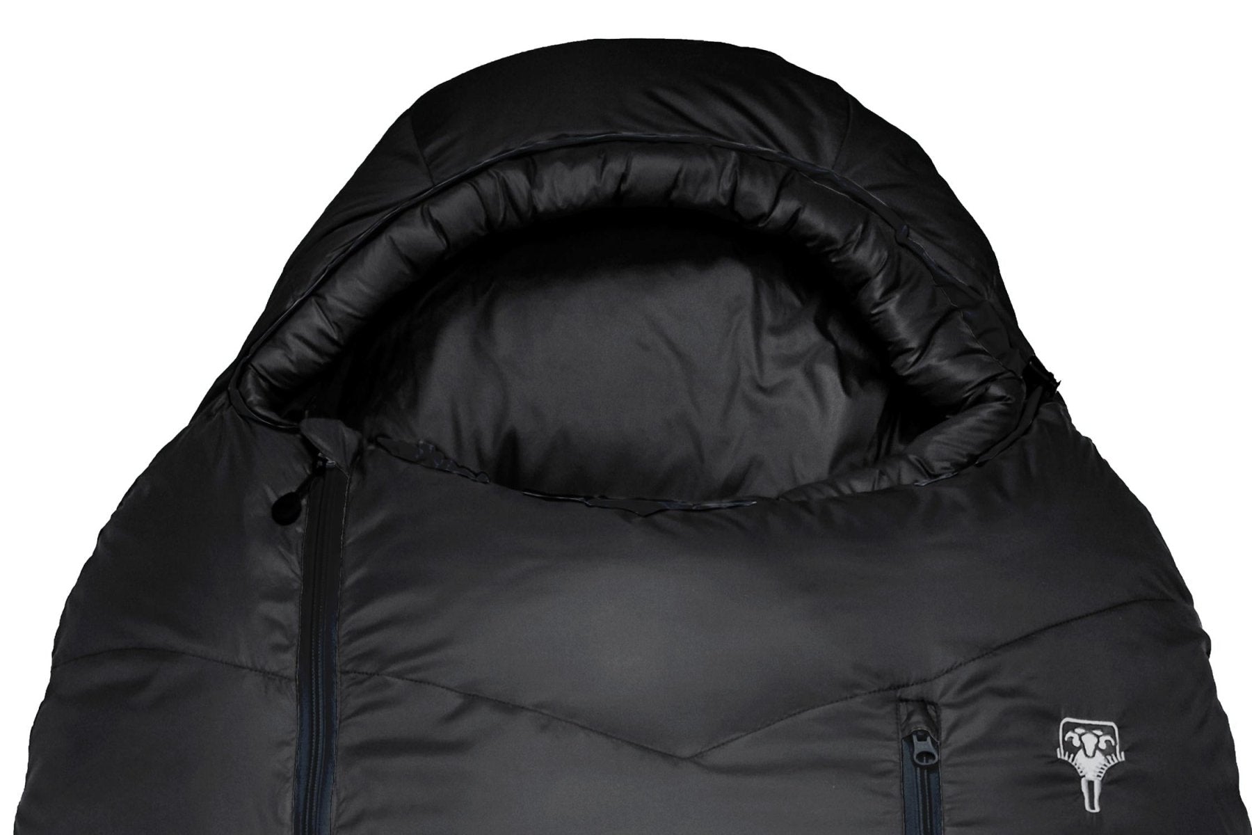 Gruezi bag Sleeping Bag DownWool Subzero 2.0 Black Edition Long Head Section
