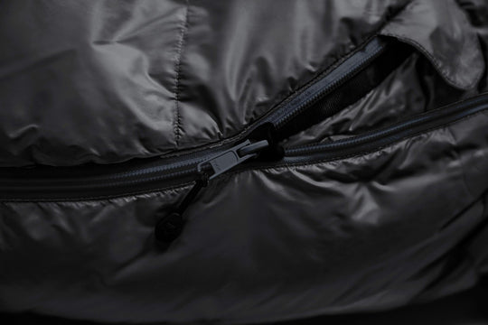 Schlafsack DownWool Subzero 2.0 Black Edition Long Reißverschluss