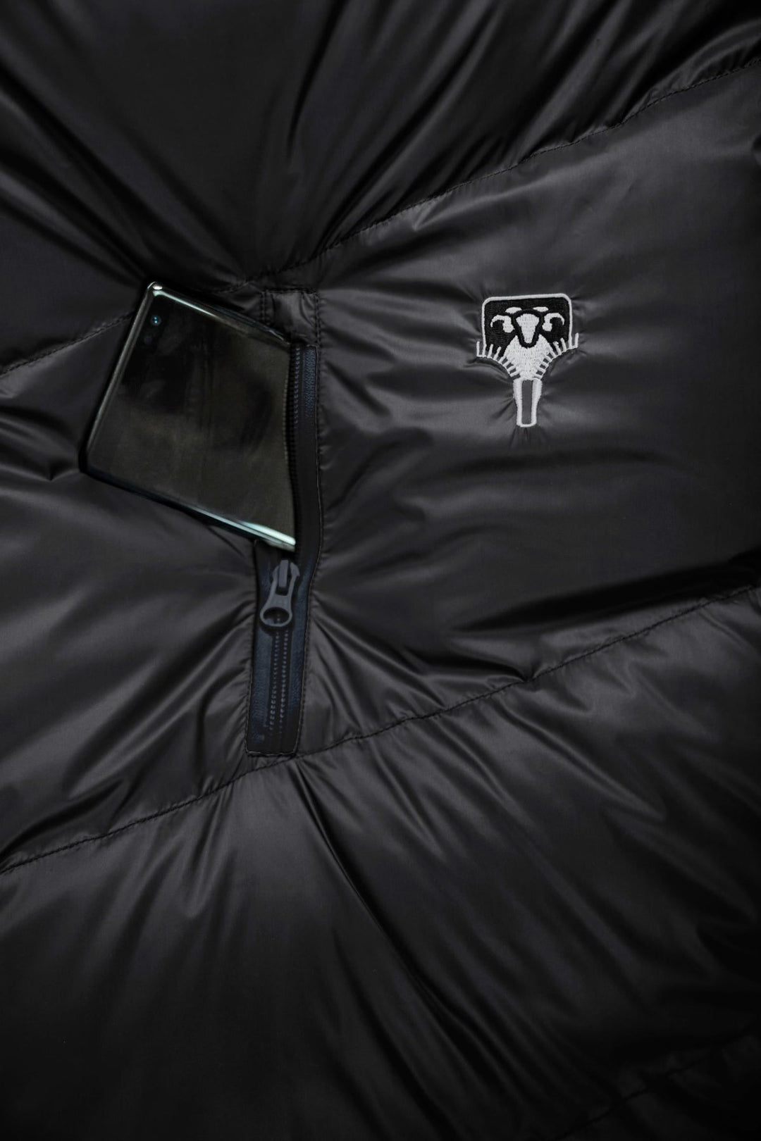 Gruezi bag Schlafsack DownWool Subzero 2.0 Black Edition Long Tasche