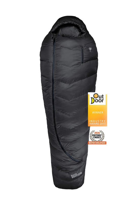 Gruezi bag schlafsack DownWool Subzero 2.0 Black edition Extra Long Award