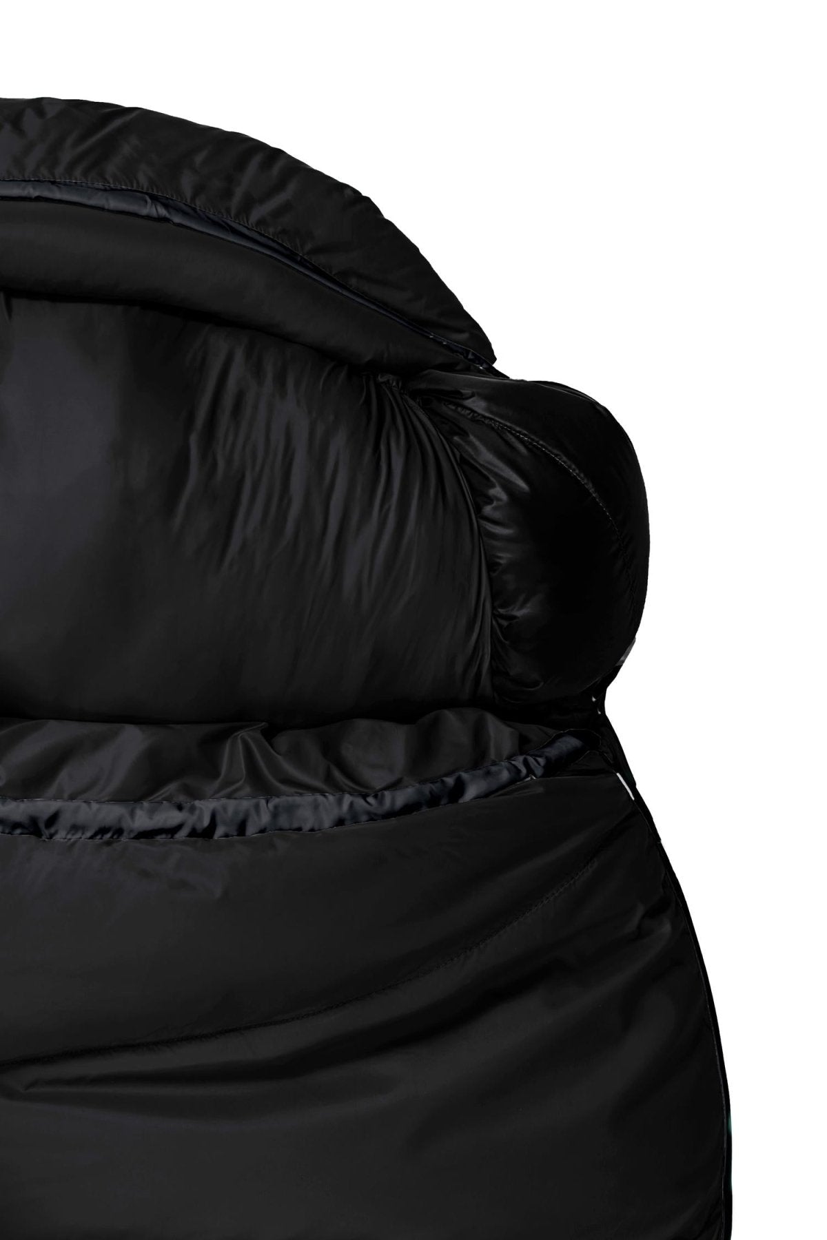 Gruezi bag Sleeping Bag DownWool Subzero 2.0 Extra Long Black Edition Pillow Pocket