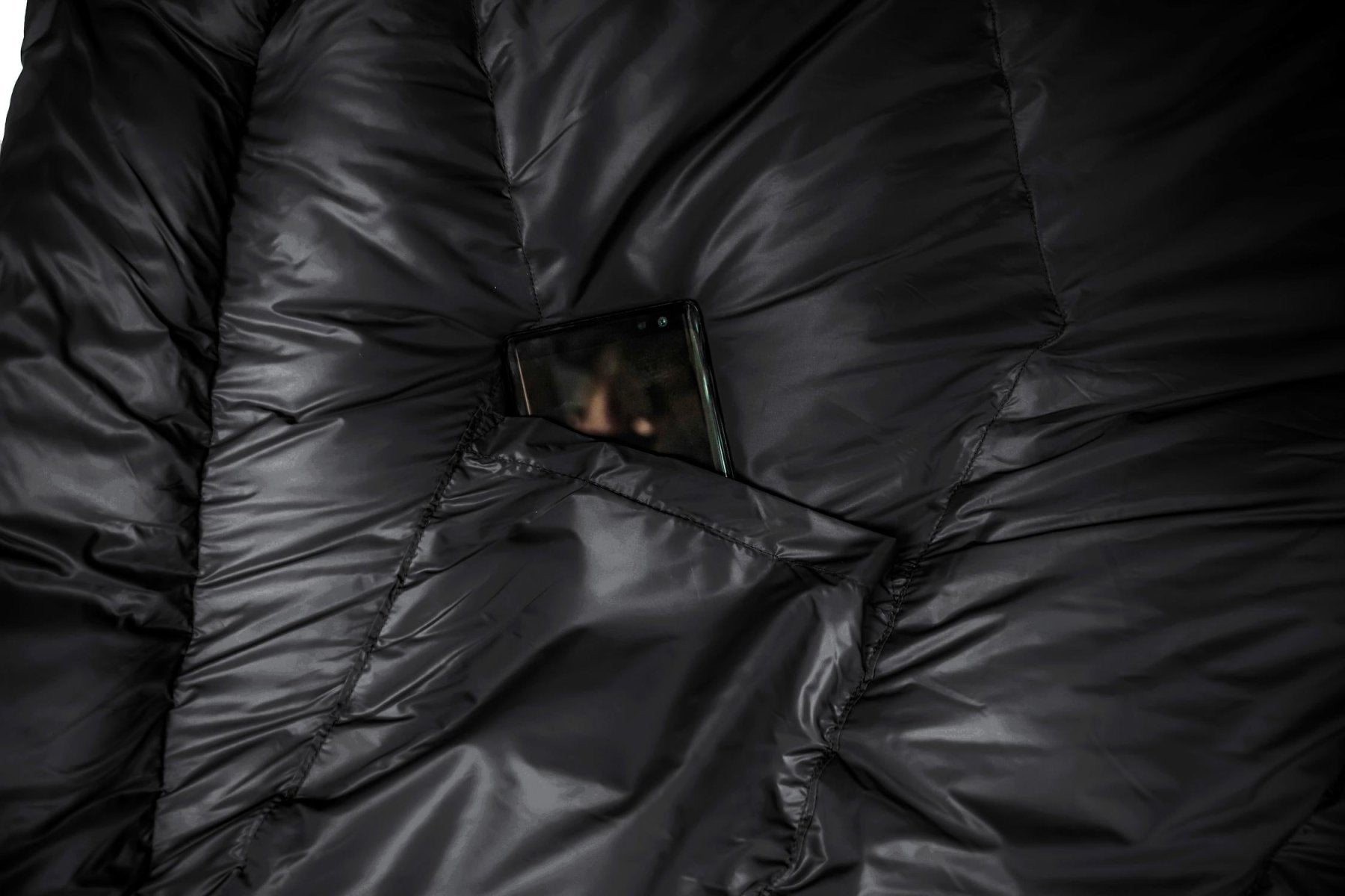 Gruezi bag sleeping bag DownWool Subzero 2.0 Extra long Black Edition inner pocket