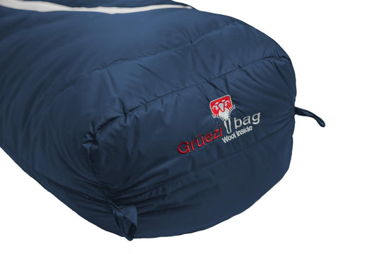 Gruezi bag Schlafsack DownWool Summer light 2.0 Extra Long Fußbox