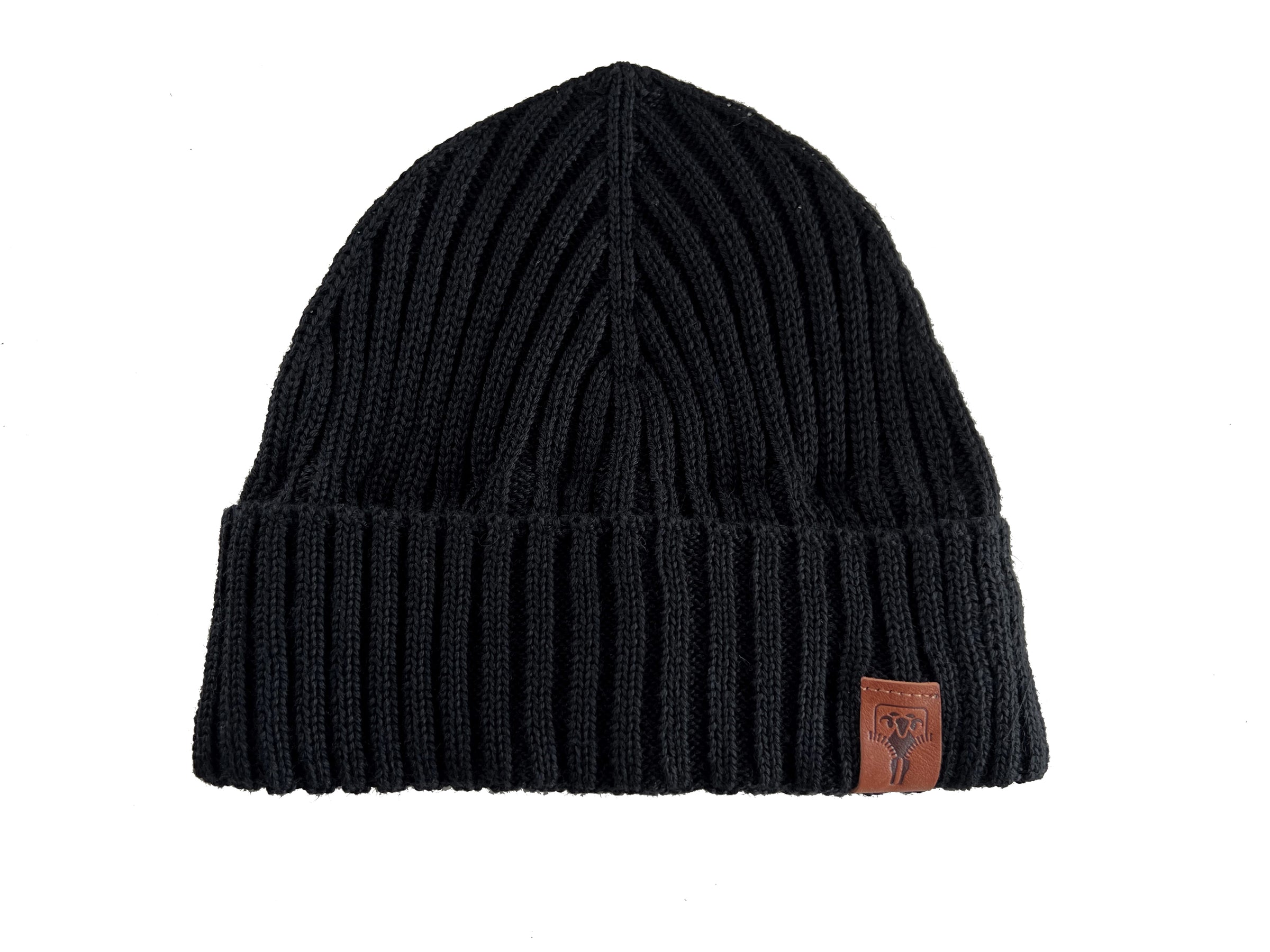 MERINO-FISHERMAN BEANIE GRÜEZI BAG - Black