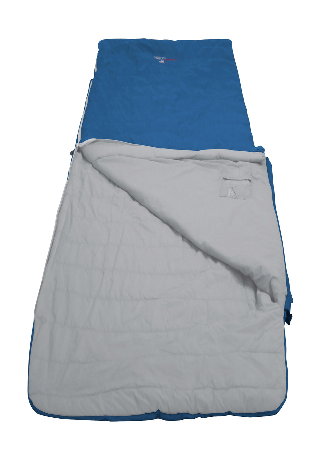 Almhutete Biopod Wolle Schlafsack Geoffnet