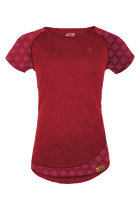 WoodWool T-Shirt Lady Tilly Allover | Fired Red Brick