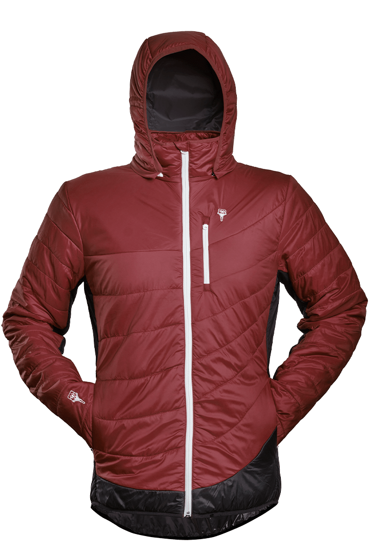 Refreshful SilkWool Jacket | Cherry - Black  M