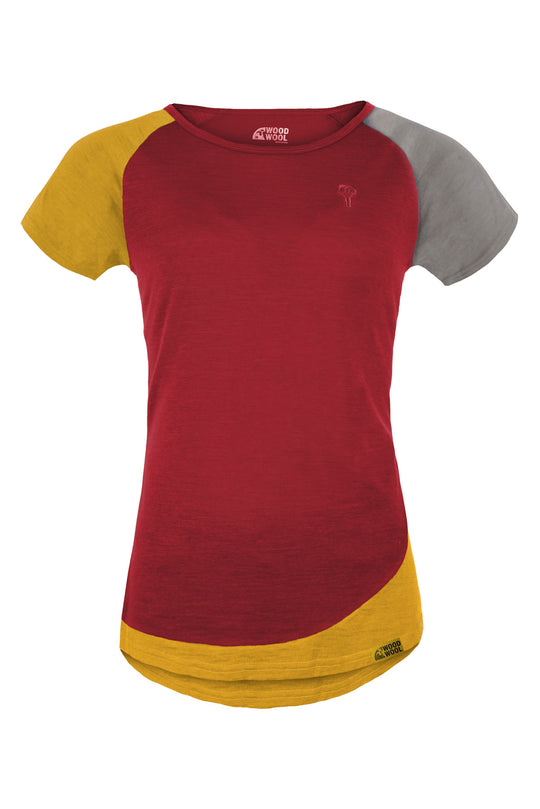 WoodWool T-Shirt Lady Janeway - Fired Red Brick