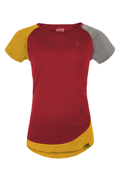 WoodWool T-Shirt Lady Janeway | Fired Red Brick