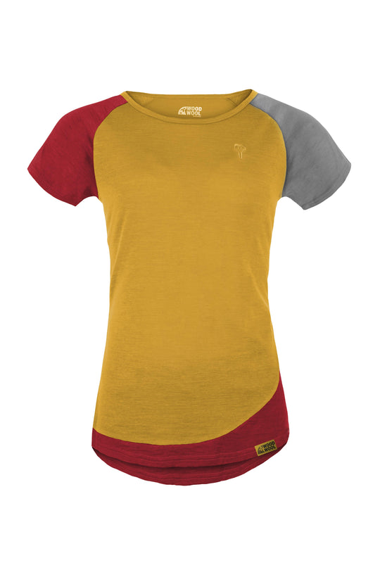 WoodWool T-Shirt Lady Janeway | Daisy Daze Yellow