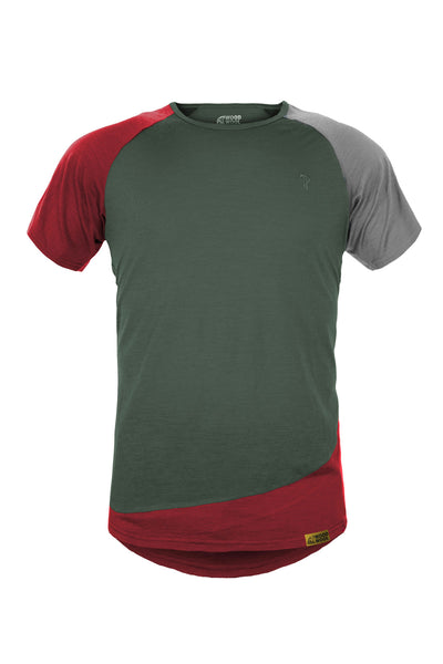 WoodWool T-Shirt Mr. Kirk - Bayberry Green