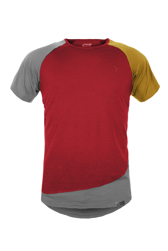 WoodWool T-Shirt Mr. Kirk - Fired Red Brick
