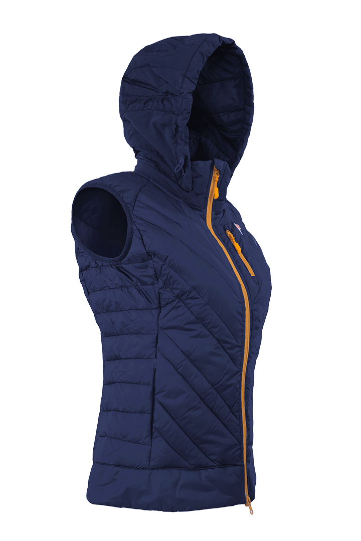 The Lightful DownWool Vest W | BLEU SAPHIR