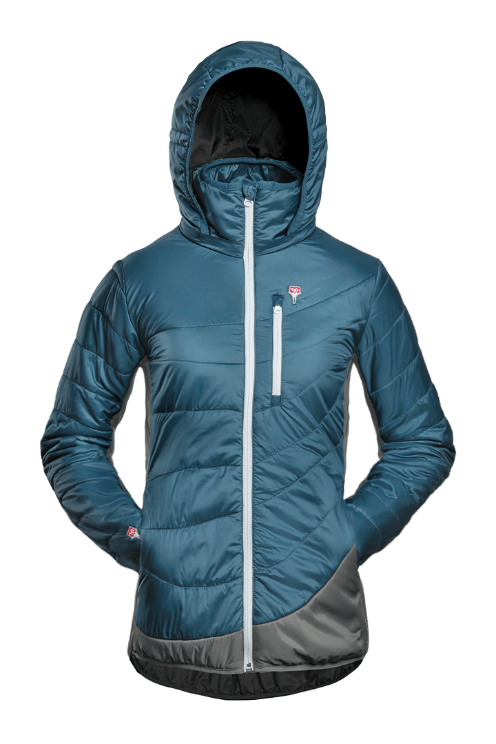 Refreshful SilkWool Jacket | Sapphire Blue - Gray W