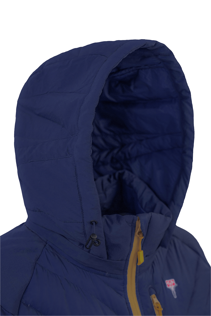 Grüezi bag Lightful DownWool Vest W - Perfekt anpassbare und abnehmbare Kapuze.