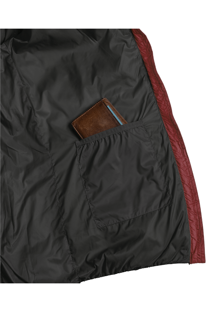 Refreshful SilkWool Jacket | Cherry - Black  M