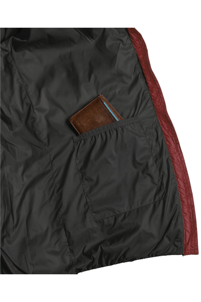 Refreshful SilkWool Jacket | Cherry - Black  M