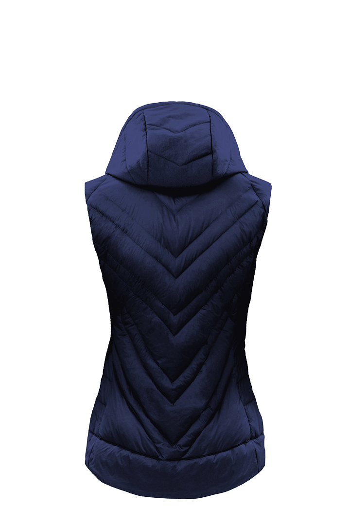 The Lightful DownWool Vest W | BLEU SAPHIR