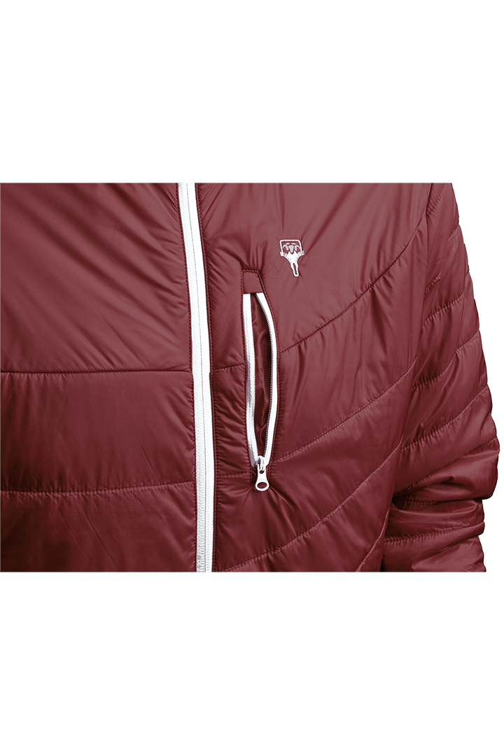 Refreshful SilkWool Jacket | Cherry - Black  M