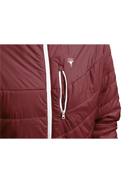 Refreshful SilkWool Jacket | Cherry - Black  M
