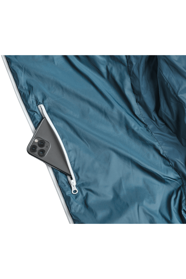 Refreshful SilkWool Jacket | Sapphire Blue - Gray W