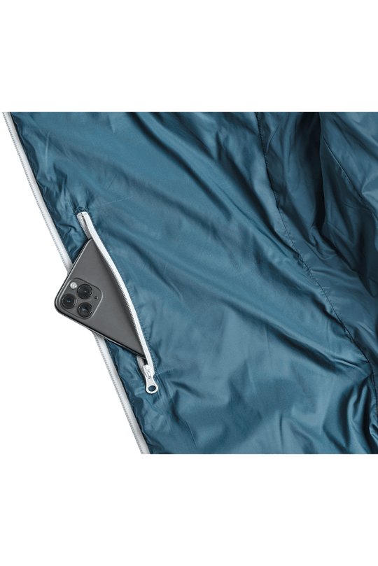 Refreshful SilkWool Jacket | Sapphire Blue - Gray W