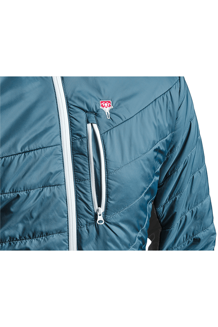 Refreshful SilkWool Jacket | Sapphire Blue - Gray W