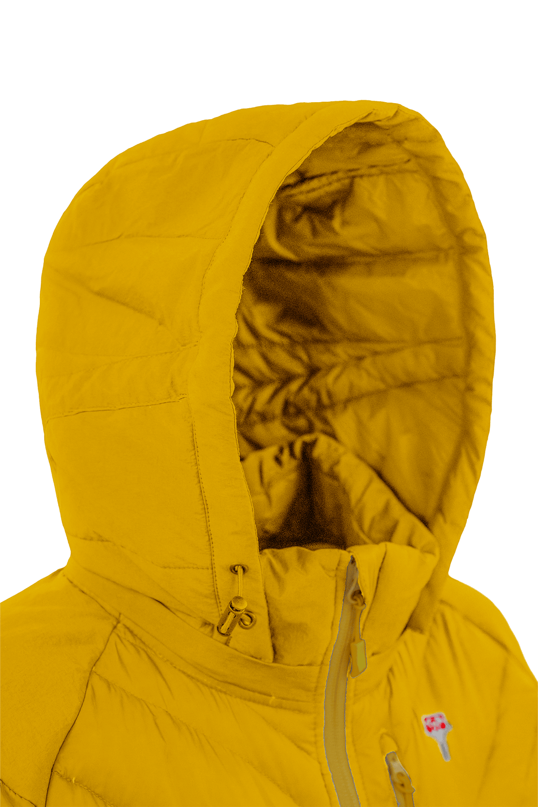Grüezi bag Lightful DownWool Vest W - Perfekt anpassbare und abnehmbare Kapuze.