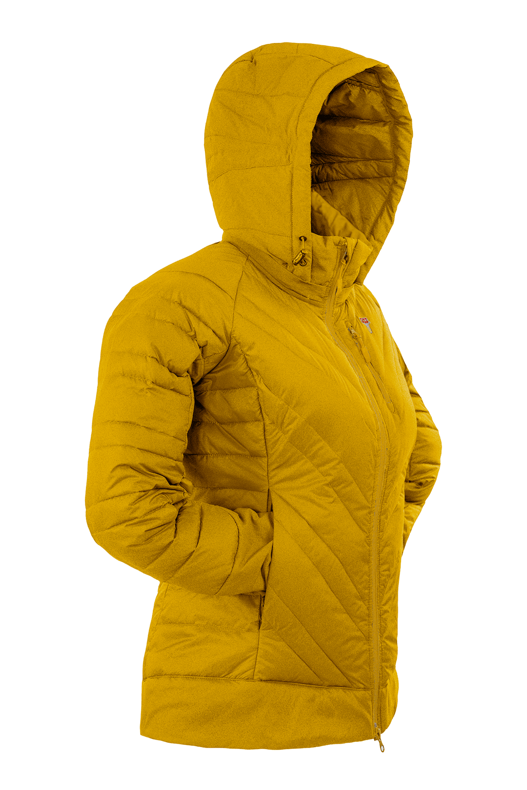 Grüezi bag Lightful DownWool Jacket W - Perfekt anpassbare und abnehmbare Kapuze.