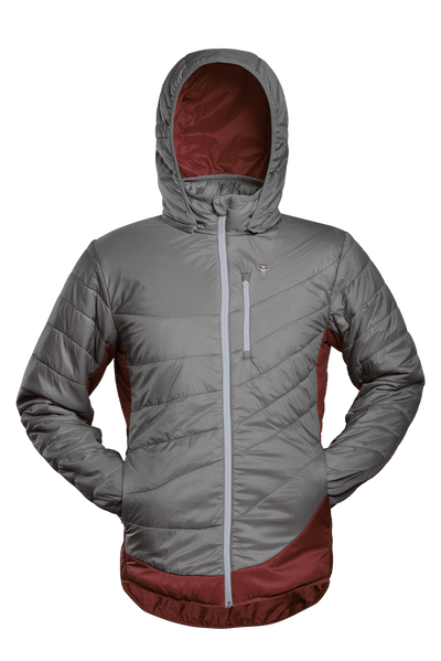 Refreshful SilkWool Jacket | Grey - Cherry  M