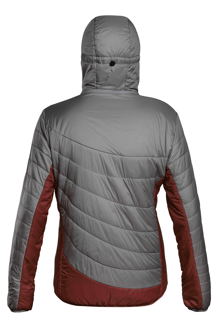Refreshful SilkWool Jacket | Grey - Cherry  M