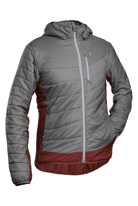 Refreshful SilkWool Jacket | Grey - Cherry  M
