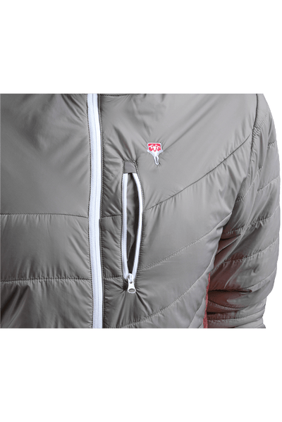 Refreshful SilkWool Jacket | Grey - Cherry  M