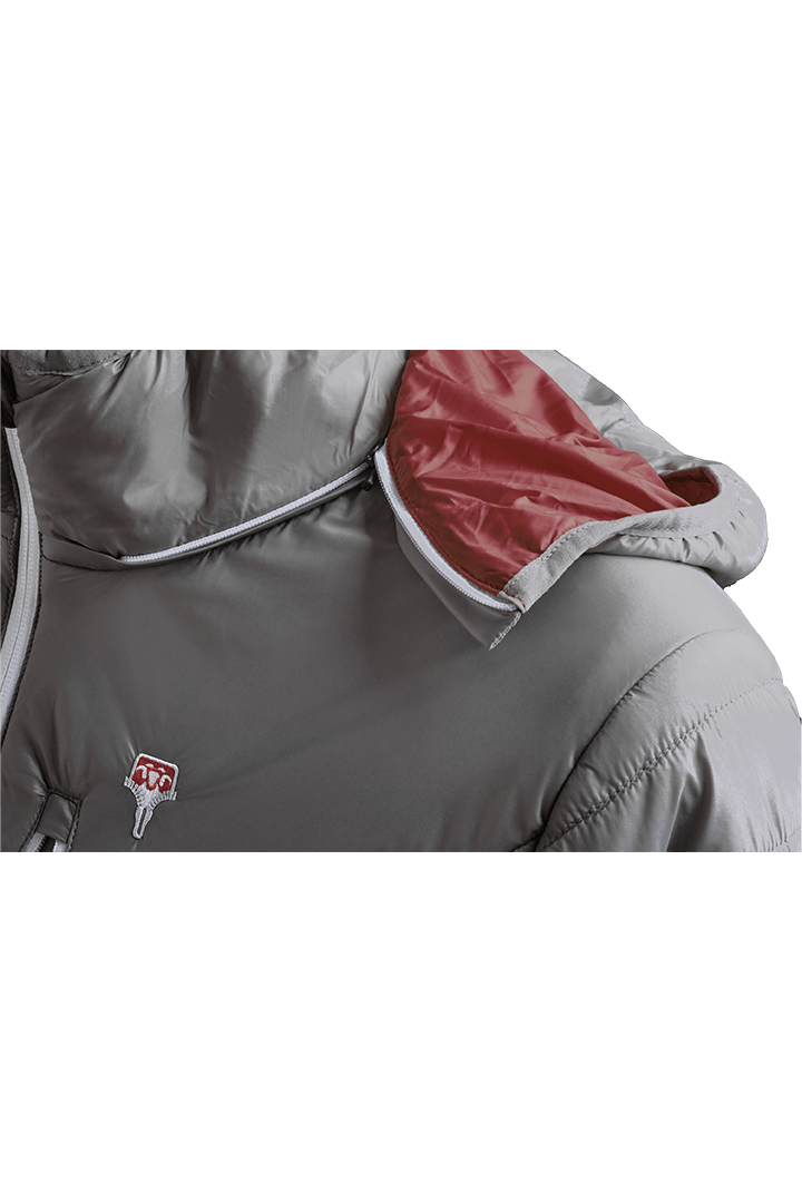 Refreshful SilkWool Jacket | Grey - Cherry  M