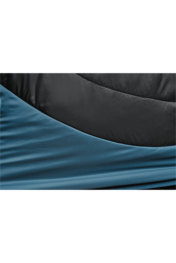 Veste en laine de soie rafraîchissante | Noir - Bleu Saphir M