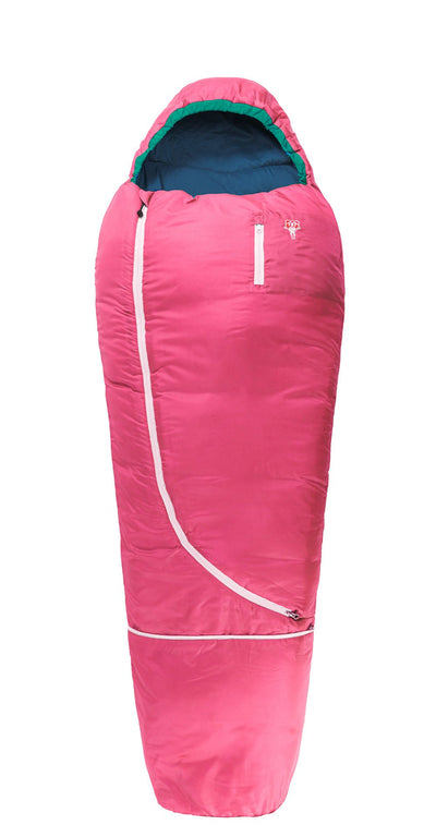 Grüezi bag Kinderschlafsack Biopod Wolle Kids World Traveller Claret Red