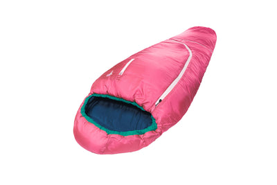 Grüezi bag Kinderschlafsack Biopod Wolle Kids World Traveller Claret Red - Schrägansicht