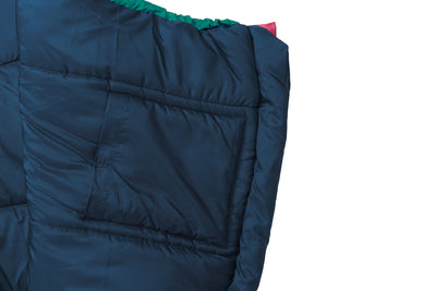 Grüezi bag Kinderschlafsack Biopod Wolle Kids World Traveller Claret Red - Innentasche